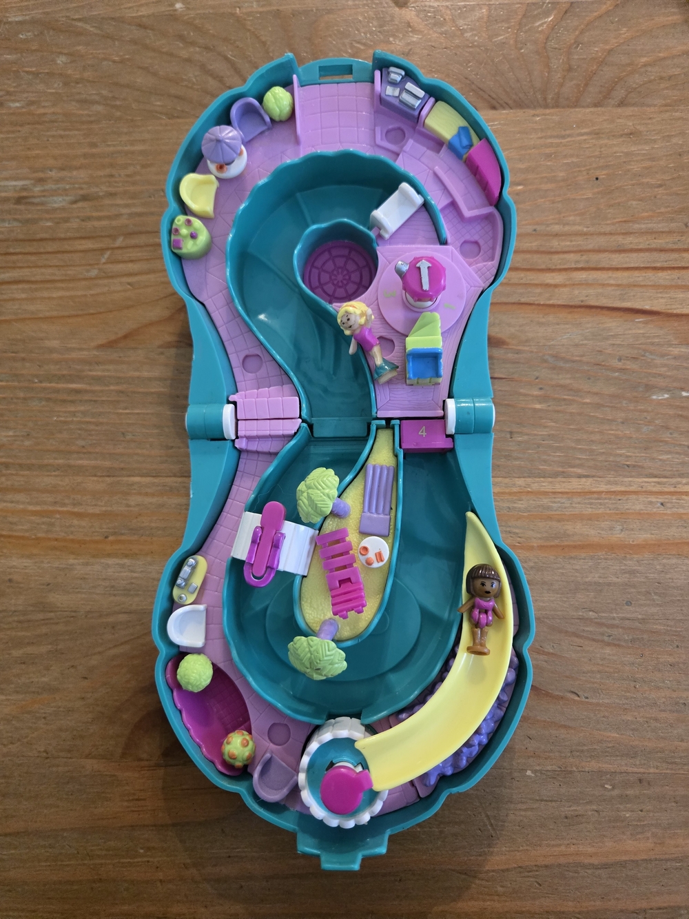 Polly Pocket Splash n Slide Water Park Playset Bluebird From 1995